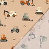 Baumwollpopeline Bagger und Trecker | Poppy Fabrics – beige,  thumbnail number 4