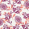 Viskose-Leinen-Mix Blumen | Poppy Fabrics – elfenbein/traube,  thumbnail number 1
