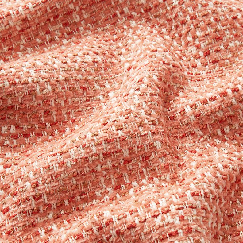 Polsterstoff bunte Boucléoptik – altrosa/creme,  image number 2