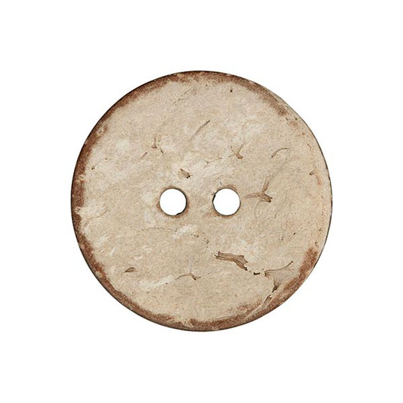 Kokosknopf 2-Loch Basic Chalky - beige,  image number 1