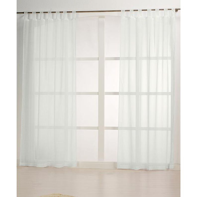Gardinenstoff Voile Leinenlook 300 cm – wollweiss,  image number 5