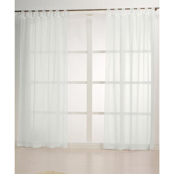 Gardinenstoff Voile Leinenlook 300 cm – wollweiss,  image number 5