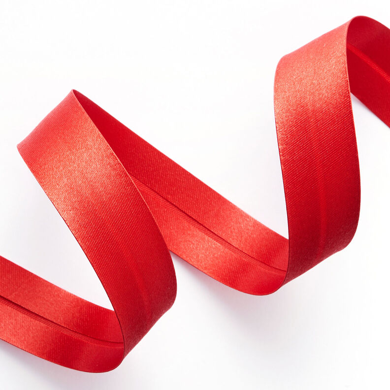 Schrägband Satin [20 mm] – rot,  image number 2