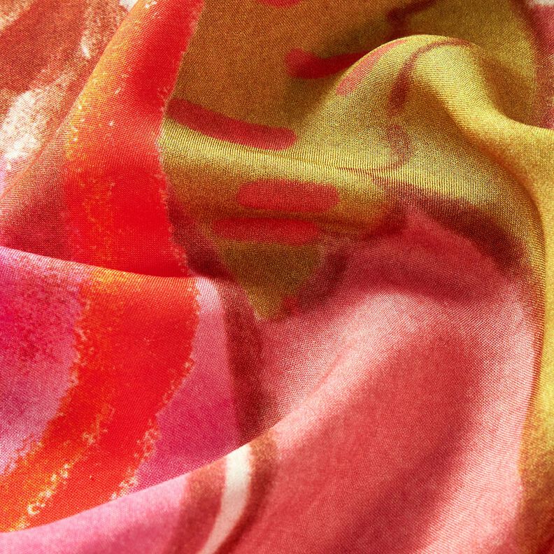 Beachwear Panel Pareo Sommerblumen – orange/gelboliv, image number 3