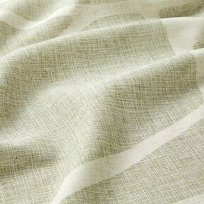 Gardinenstoff Leinen-Mix Formen  – schilf/natur, 