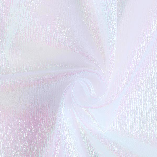 Organza Glitzer – weiss | Reststück 100cm