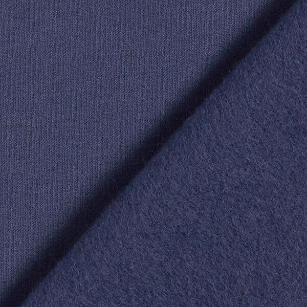 GOTS Softsweat | Tula – marineblau | Reststück 50cm