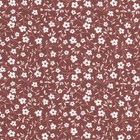 Popeline Millefleurs – bronze/weiss, 