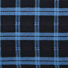 Mantelstoff Karo Loops – schwarz/blau,  thumbnail number 1