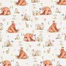 Baumwollpopeline Hase und Bär Digitaldruck – elfenbein,  thumbnail number 1