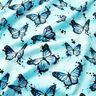 Baumwolljersey Butterfly Splashes | Glitzerpüppi – eisblau,  thumbnail number 1