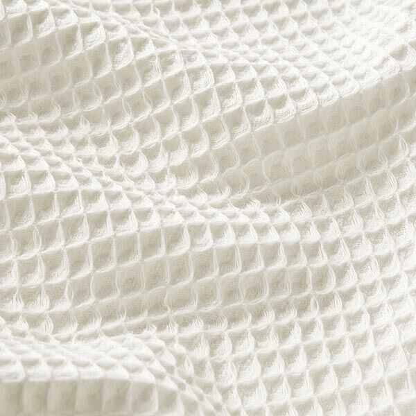 Waffelpiqué – wollweiss | Reststück 50cm