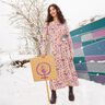 Viskosejersey Blumen und Ornamente | Katia Fabrics – creme/lavendel,  thumbnail number 5