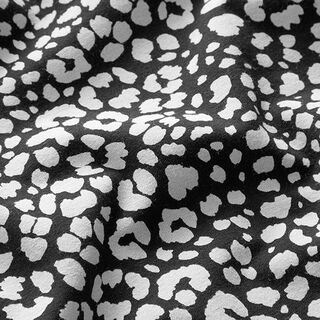 Baumwolljersey Leoprint – schwarz, 