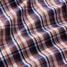 Hemdenstoff klassisches Karo – marineblau/kupfer,  thumbnail number 2