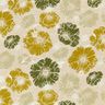 Dekostoff Halbpanama imposante Blüten – gelboliv/natur,  thumbnail number 1
