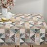 Dekostoff Halbpanama Quilt-Optik Blumen – pastellflieder/wollweiss,  thumbnail number 9