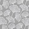 Dekostoff Jacquard gro&szlig;er Ginko &ndash; granit/elfenbein,  thumbnail number 1