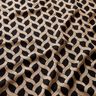 Viskosejersey Glitzer-Zopfmuster – schwarz/apricot,  thumbnail number 2
