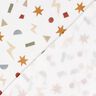 Musselin/ Doppel-Krinkel Gewebe geometrische Symbole – elfenbein/karamell,  thumbnail number 4