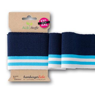 GOTS Bio Strickbündchen CUFF ME COLLEGE [140 cm | 7 cm] | Albstoffe | Hamburger Liebe, 