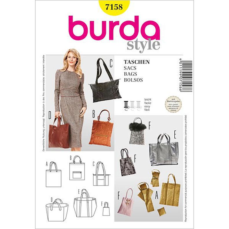 Einkaufstasche / Täschchen | Burda 7158, image number 1