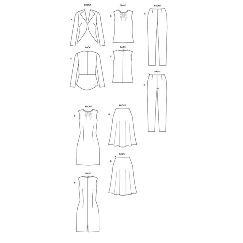 Blazer / Top / Hose / Kleid / Rock | Butterick 6718 | 40-48,  image number 6