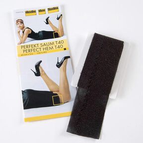 Perfekt-Saum [40 mm x 3 m] | Vlieseline – schwarz, 