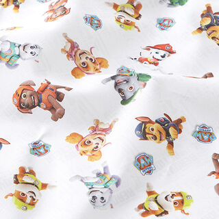 Cretonne Lizenzstoff Paw Patrol Freunde | Viacom – weiss, 