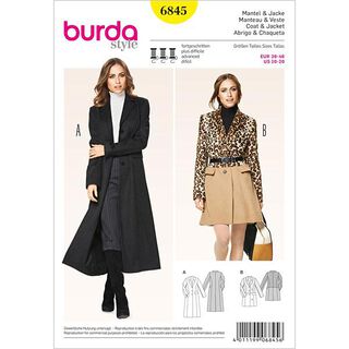 Blazermantel / Jacke | Burda 6845 | 36-46, 