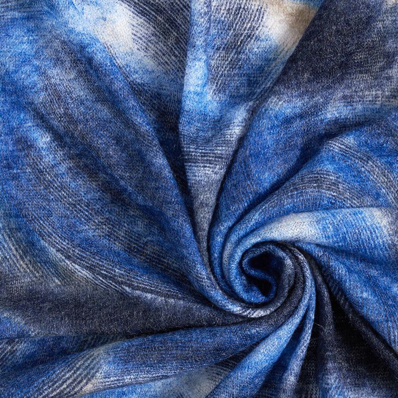 Feinstrick Batik angeraut – marineblau/nachtblau,  image number 3