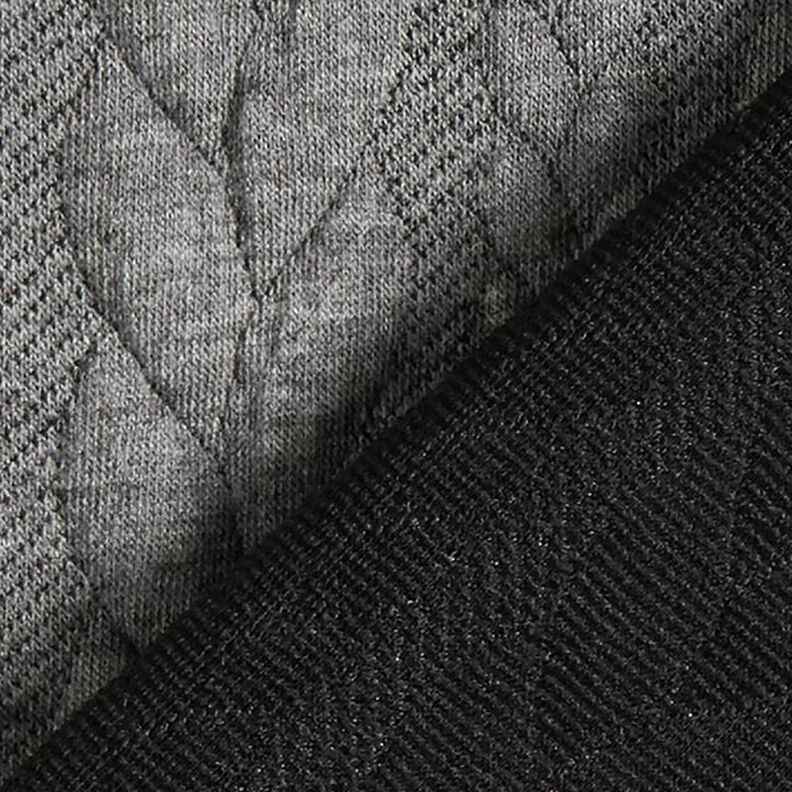 Jerseyjacquard Cloqué Zopfmuster – hellgrau,  image number 4