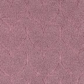 Kunstfell Herzmuster | Poppy Fabrics – dunkelaltrosa, 