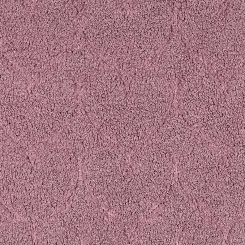 Kunstfell Herzmuster | Poppy Fabrics – dunkelaltrosa,  image number 1