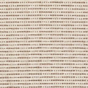 Dekostoff Jacquard rustikale Streifen &ndash; mittelbraun/natur, 