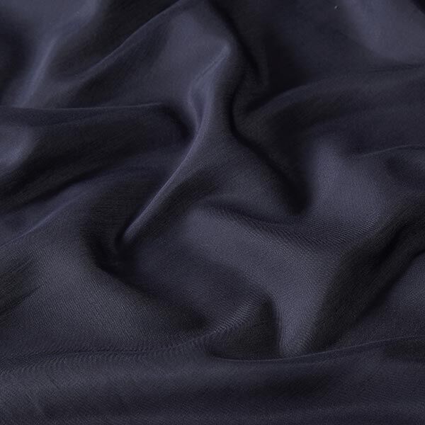 Superleichtes Baumwoll-Seidengewebe Voile – marineblau,  image number 2