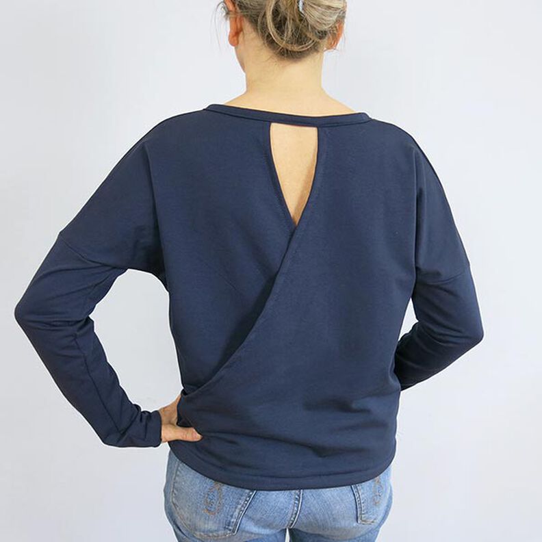 FRAU VEGA lässiger Pulli in Rückenteil in Wickeloptik | Studio Schnittreif | XS-XXL, image number 8