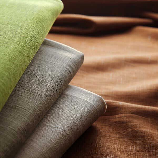 Leinen Medium – sand | Reststück 100cm