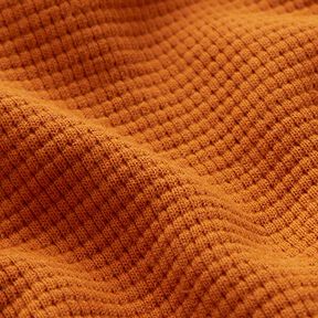 Mini Baumwoll-Waffeljersey Uni – terracotta, 