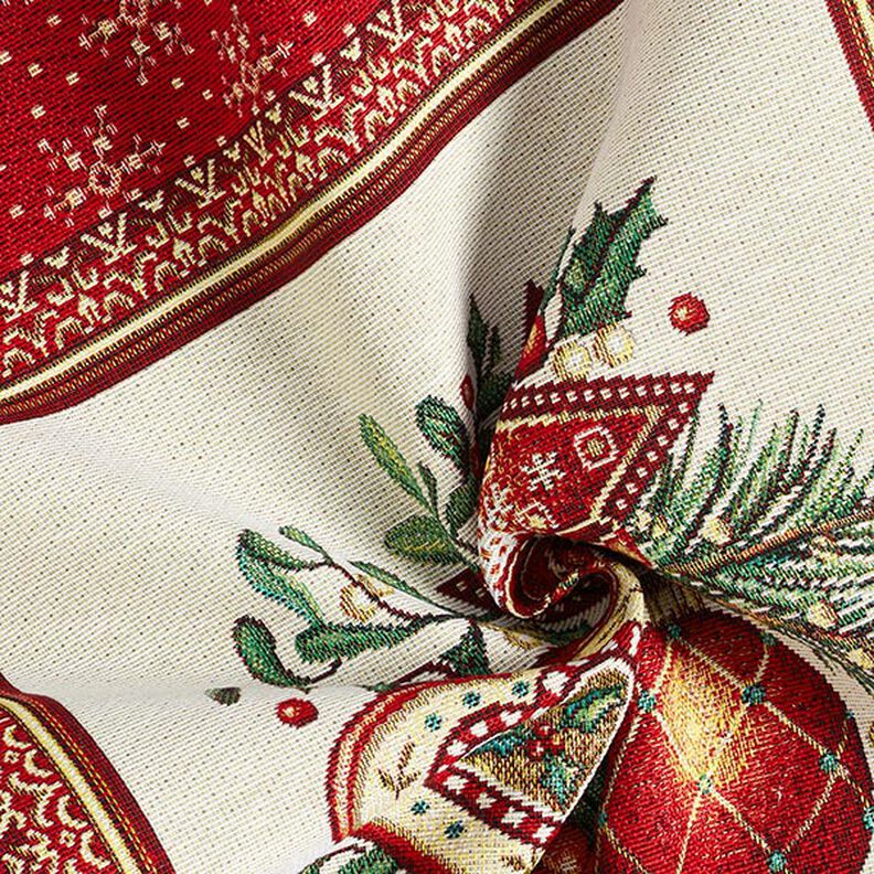 Dekopanel Gobelin Weihnachtsdeko – karminrot, image number 3