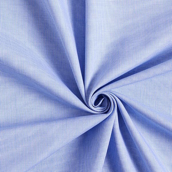 Blusenstoff Minikaro – weiss/blau,  image number 3