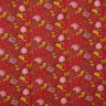 Viskosestoff Paisleyblumen – karminrot/feuerrot,  thumbnail number 1