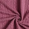 Jerseyjacquard Cloqué Zopfmuster – himbeerrot,  thumbnail number 3