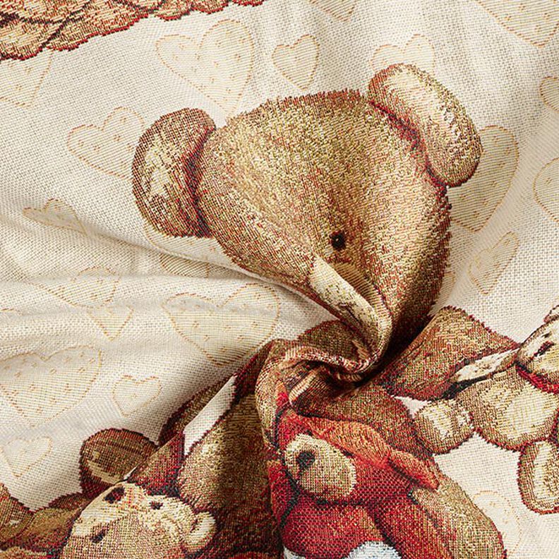 Dekostoff Gobelinstück Teddybären – beige,  image number 3