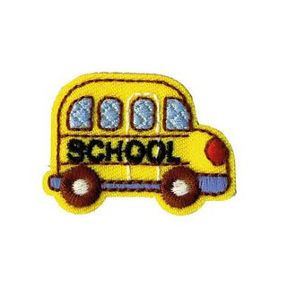 Applikation Schulbus [ 3 x 3 cm ] – gelb, 