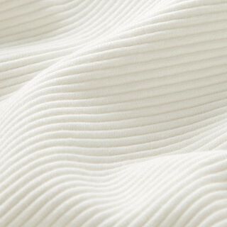 Ottoman-Rippenjersey Uni – weiss, 