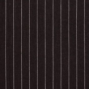 Viskose-Leinen-Mix breite Nadelstreifen – schwarz, 
