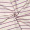 Leinen-Mix Streifen und mini Pailletten &ndash; natur/flieder,  thumbnail number 3