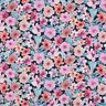 Baumwollpopeline Blumen | Poppy Fabrics – schwarzblau,  thumbnail number 1