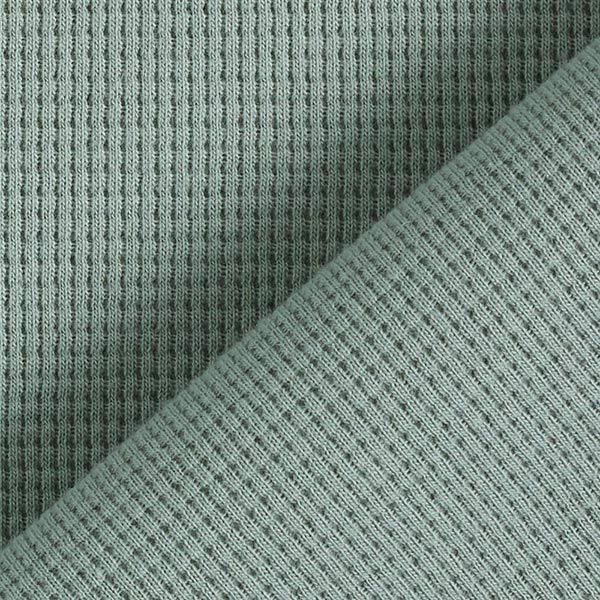 Mini Baumwoll-Waffeljersey Uni – schilf | Reststück 140cm